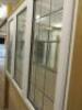 Ex Display UVPC Double Glazed 3 Panel Lead Light Window with 2 Openers in White. Size H120cm x W181cm. - 4