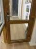 Ex Display UVPC Double Glazed 2 Panel Back Door with Frame in Oak Effect. Size H199cm x W88cm. NOTE: missing lock. - 3