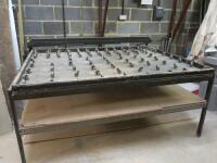 Glass Pneumatic Laying Up Table, Size H91cm x W200cm x D150cm.