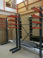 2 x Bays of Cantilever Racking. Size H250cm x W160cm x D75cm.