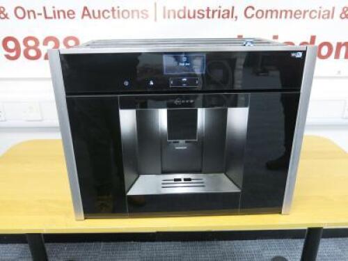 Neff Built in Fully Automatic Coffee Machine, Model CTES33W, E/nr C17KS61H0/05, 1600w, Soft Close Door, Used/Ex Display.