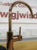 1810 Swan Neck Mixer Tap with Mini Single Lever in Rose Gold Effect. New/Unused Ex Showroom Display. - 5