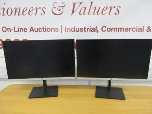 2 x 24" HP Ultra Slim HD Monitor, Model 24fh Display. NOTE: require power supplies.