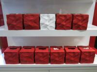 16 x Essey Wipey Cube Tissue Box Covers with 2 x Boxes of 36 Boxes of Tissue Refills.