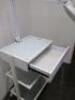 3 Shelf & 1 Drawer Mobile Trolley with Magnifier Floor Lamp, Model FHNL01. - 6