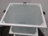 REM Stratus White Metal 3 Glass Shelf Beauty Trolley. - 2