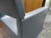 Stark For Presence Paris, Height Adjustable Hairdressing Styling Chair in Grey Faux Leather. - 4