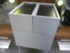 Mobile Slide Out Hair Stylist Trolley on Castors. Size H81cm x W40cm x D40cm. - 2