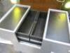 Mobile Slide Out Hair Stylist Trolley on Castors. Size H81cm x W40cm x D40cm. - 5