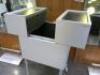 Mobile Slide Out Hair Stylist Trolley on Castors. Size H81cm x W40cm x D40cm. - 7