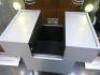 Mobile Slide Out Hair Stylist Trolley on Castors. Size H81cm x W40cm x D40cm. - 3