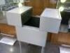Mobile Slide Out Hair Stylist Trolley on Castors. Size H81cm x W40cm x D40cm. - 7