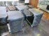 7 x Mobile Stylist/Beautician Cabinet with 3 Drawers, Fold Out Platform, Side Storage & Padded Seat. NOTE: missing wheels & tray (As Viewed/Pictured). - 3
