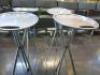 4 x Beauticians/Hairdressers Collapsible Tripod Metal Stand. H81cm. - 4