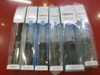 6 x Termix C- Ramic Ionic Hair Brushes. Boxed/New.