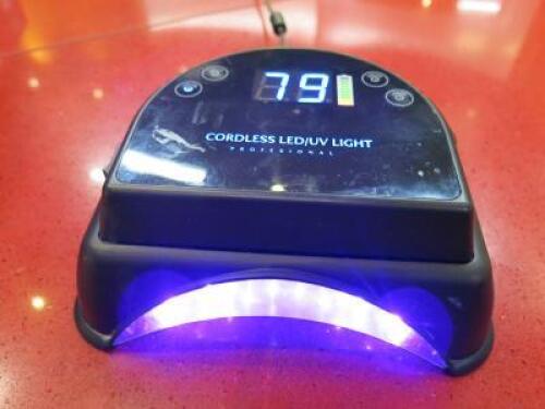 Cordless LED/UV Nail Light. Comes with Power Supply.