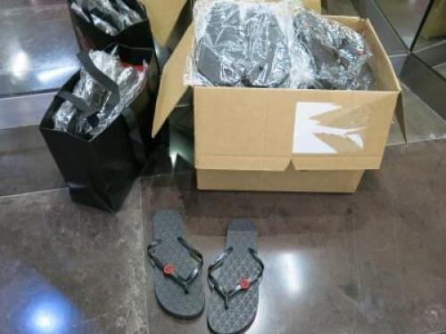 35 x Aldo Coppola Black Flip Flops (1 Size).
