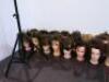 25 x Hairstylist Training Heads, 16 x Desk/Surface Clamps & 2 x Tripod Stands. - 3