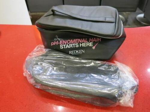 2 x New Stylists Bags in Black Faux Leather.