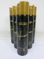 6 x L'Oreal Professional Paris Infinium Extra Strong Hair Spray, 75ml. RRP £42.00.