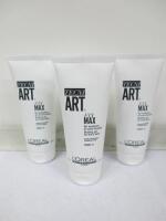 4 x L'Oreal Professional Paris Fix Max Shaping Gel For Extra Hold, 200ml. RRP £28.00.