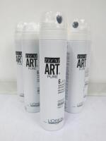 8 x L'Oreal Professional Paris Tecni Art Ultra Fixing Triple Diffusion Spray, 250ml. RRP £80.00.