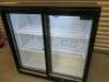 Blizzard 2 Glass Door LED Illuminated Sliding Back Bar Chiller, Model BZ-BAR-2SL. - 2