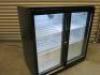 Blizzard 2 Glass Door LED Illuminated Sliding Back Bar Chiller, Model BZ-BAR-2SL. - 7