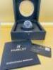 Hublot Classic Fusion, Titanium Blue Sunburst Automatic Men's Watch with Blue Alligator 45mm Top Rubber Strap and Original Box with Papers. - 3