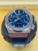 Hublot Classic Fusion, Titanium Blue Sunburst Automatic Men's Watch with Blue Alligator 45mm Top Rubber Strap and Original Box with Papers. - 18