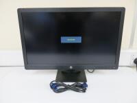 HP 24" Pro Display Monitor, Model P240VA. Comes with Power Supply & VGA Cable.