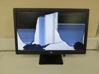 HP 23" Pro Display Monitor, Model P232. NOTE: cracked screen for spares or repair (As Viewed/Pictured).
