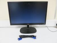 LG 22" LED Monitor, Model 22M35A. Comes with Power Supply & VGA Cable.