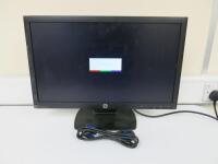 HP 22" LED Backlit Monitor, Model P221. Comes with Power Supply & VGA Cable.