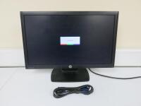 HP 22" LED Backlit Monitor, Model P221. Comes with Power Supply & VGA Cable.