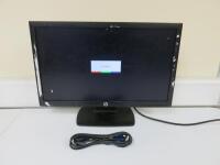HP 22" LED Backlit Monitor, Model P221. Comes with Power Supply & VGA Cable.