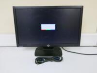 HP 22" LED Backlit Monitor, Model P221. Comes with Power Supply & VGA Cable.