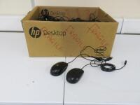 50 x Assorted Mouses to Include: HP, Logitech & Dell,