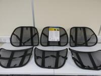 6 x Fellowes Office Suite Mesh Fabric Back Chair Supports.