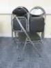 5 x Harbour Housewares Padded Folding Chairs with Grey Frame & 2 Others. - 2