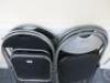 5 x Harbour Housewares Padded Folding Chairs with Grey Frame & 2 Others. - 4