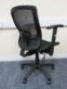 Height Adjustable Office Swivel Chair with Mesh Back & Seat. - 2