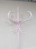 Wooden Hat & Umbrella Stand in Pink. - 2