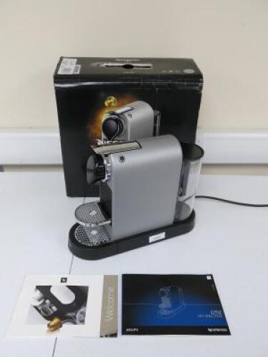 Boxed/New Krups Nespresso Citiz Coffee Pod Machine, Model XN740B.