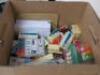 Large Quantity of Office Stationery to Include: 31 x Calculators, 24 x Staplers, 12 x Hole Punches, 10 x Metal Bins, 6 x Plastic Bins, 3 x Perspex Frames, 2 x Clocks, 1 x Whiteboard, White Board Pens, Staples, Highlighters, Post It Notes, Scissors, Cello - 5
