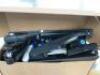 Large Quantity of Office Stationery to Include: 31 x Calculators, 24 x Staplers, 12 x Hole Punches, 10 x Metal Bins, 6 x Plastic Bins, 3 x Perspex Frames, 2 x Clocks, 1 x Whiteboard, White Board Pens, Staples, Highlighters, Post It Notes, Scissors, Cello - 8