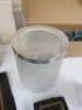 Quantity of Kitchen & Office Items to Include: 17 x Assorted Mugs, 12 x Pimpernel Coasters, 4 x Pimpernel Placemats, 3 x China Vases & 2 x Ikea Glass Jars with Lids. - 8