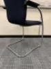 6 x Orangebox Cantilever Chairs, Model GO-CA. Upholstered in Navy Blue Fabric on Chrome Frame. - 6