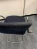 6 x Orangebox Cantilever Chairs, Model GO-CA. Upholstered in Navy Blue Fabric on Chrome Frame. - 4