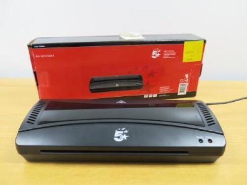 5 Star Boxed/New A4 Laminator.